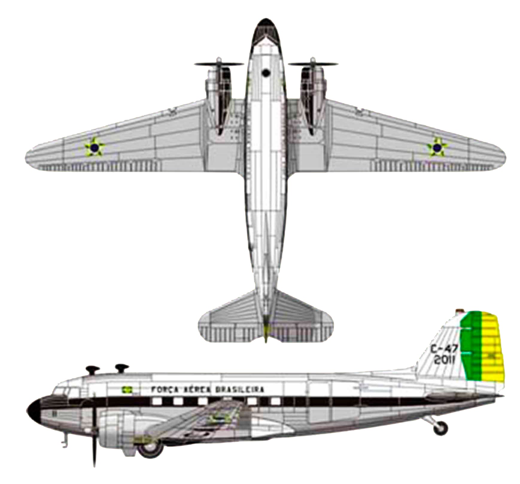Foto do C-47 – Avião que caiu em Boipeba em 1952
